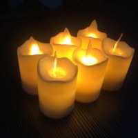 Bougies LED sans flamme à piles, lumière jaune vacillante, pour décorations de Noël et fêtes – Offre Spéciale
