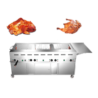 Four à rôtir rotatif vertical de canard de gaz professionnel/machine de gril de poulet/équipement de rôtisserie de poulet à vendre