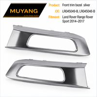 Bordure de garniture avant de haute qualité, argentée, pour Land Rover Range Rover Sport 2014-2017 LH/RH OE LR045049-B, LR045048-B, accessoires de carrosserie