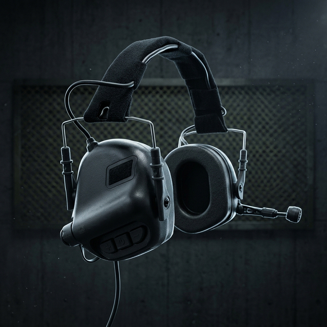 Electronic Noise Reduction Headset with Mic Shooting Communication Earmuffs Factory OEM ODM Custom Design