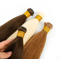 Extensions de cheveux Professional Choice Genius Weft, épaisseur 0,8 mm, 100 % cheveux humains Remy, invisibles, sans retour, tissage de cheveux