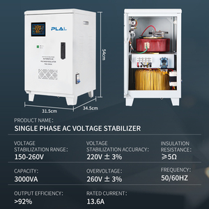 <span class=keywords><strong>SVC</strong></span>-10KVA 20KVA Enkelfasige Servo-type Ingang 110/150-260V Automatische Spanningsstabilisator/regelaar AC 220V Zuiver Koper TND-30KVA - Product Image 5