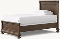 Lit simple en bois de chêne massif de style farmhouse vintage BH05, lit pour enfant, meubles robustes et écologiques pour la chambre à coucher