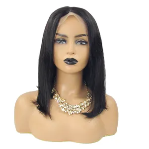 Cheapest price lima peru Peruvian hair human wig full frontal, short bob 13*4 Peruvian hair lace wig full frontal