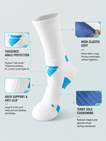 Calcetines Deportivos Personalizados con Logotipo, Sin Pedido Mínimo, Al Por Mayor, Calcetines de Baloncesto de Algodón de Alta Calidad, Calcetines de Compresión Personalizados