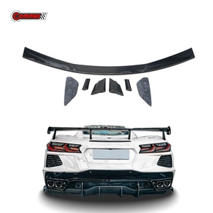 Alerón Trasero de Fibra de Carbono Seca de Alta Calidad, Estilo Commas, para Chevrolet Corvette C8 - Product Image 1