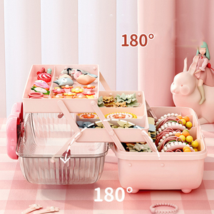 Schattige Bureau <span class=keywords><strong>Organizer</strong></span> <span class=keywords><strong>Kids</strong></span> & Tiener Opslag Haaraccessoires Doos Opbergdoos Kinderen Opbergdoos - Product Image 5