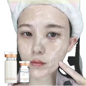 OEM Máscara facial <span class=keywords><strong>de</strong></span> bruja V forma <span class=keywords><strong>de</strong></span> estiramiento facial polvo liofilizado máscara <span class=keywords><strong>de</strong></span> enzima removedor <span class=keywords><strong>de</strong></span> arrugas <span class=keywords><strong>de</strong></span> la frente máscara <span class=keywords><strong>de</strong></span> estiramiento facial COLÁGENO - Product Image 1