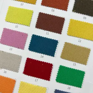 Supplier 300g 22% cotton 73% polyester 5% spandex texture twill knitted fabric for school uniform hoodie pants