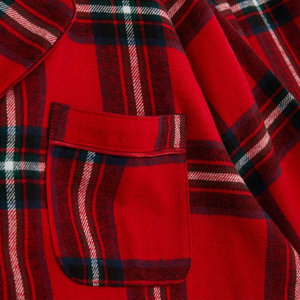 HUOYOUNG Custom High Quality Red and Black Plaid Christmas <strong>Pyjamas</strong> <strong>Men's</strong> Cotton <strong>Flannel</strong> Sleep Wear Pajamas Set for <strong>Men</strong> - Product Image 3