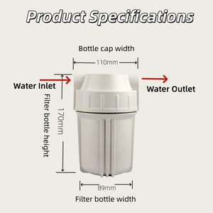 Bộ lọc nước 5-inch tiêu chuẩn lọc nước nhà ở với 1/4-inch đẩy trong giao diện xử lý nước thiết bị - Product Image 5