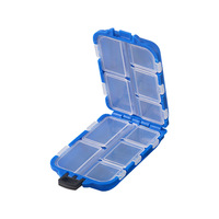 Boîte de matériel de pêche à l'hameçon de leurre en plastique multifonctionnelle et étanche de capacité personnalisée pour l'extérieur