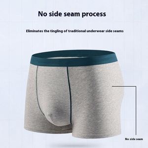 Premium <b>Men's</b> Mid-Rise Boxer Briefs Comfortable Waistband Tagless Contrast Color Odor Control Trunks Soft Spandex Knitted ODM - Product Image 2