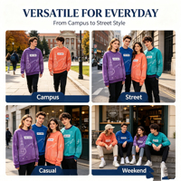 Ensemble de survêtement brodé pour homme Printemps 2026 – Hoodie oversize sportif, uniforme scolaire par sublimation pour jeunes, ensemble d'entraînement, pull à capuche