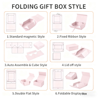 Caja de Regalo Magnética Plegable, Caja de Embalaje Plegable de Lujo con Logotipo Personalizado para Bodas, Fiestas y Festivales, Venta al por Mayor