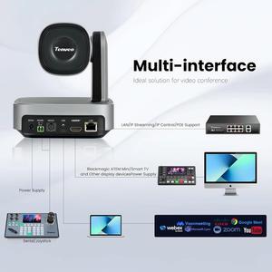 กล้องวิดีโอคอนเฟอเรนซ์ Zoom Certified Tenveo VL20N <span class=keywords><strong>NDI</strong></span> ซูม 20 เท่า ความละเอียด 1080P 60fps รองรับ USB HDMI LAN AI ติดตามอัตโนมัติ สำหรับ Zoom Skype <span class=keywords><strong>OBS</strong></span> - Product Image 5