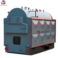 Boiler Air Panas Berbahan Bakar Biomassa YINYU DZH, Pelet Kayu, Sekam Padi, dan Batubara dengan Rak Pemanas Bergerak untuk Pemanasan Sentral Rumah Kaca dan Peternakan Unggas