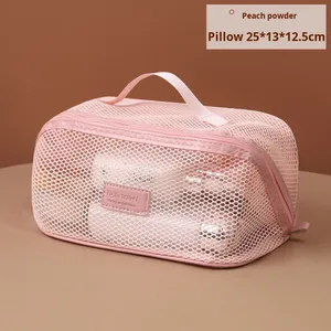 Sac de voyage multifonctionnel haut de gamme <span class=keywords><strong>en</strong></span> nylon respirant avec fermeture éclair, compartiments multiples et grande capacité, idéal pour les cosmétiques et le transport à la main. - Product Image 6
