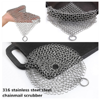 Personnalisable En Acier Inoxydable Laine Lave-Vaisselle Chaîne Maille En Acier Durable Nettoyage Ménage Outils De Nettoyage Accessoires