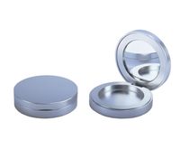 Boîte cosmétique magnétique vide de 42 mm, couleur unie, emballage plastique pour fard à paupières et illuminateur