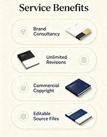 Paquete de Diseño de Identidad Visual de Marca Completa Personalizada, Consulta de Planificación + Tarjeta con Logotipo, Imagen de Comercio Electrónico, Gráfico Vectorial Integrado