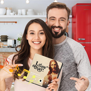 Nouveau haut-parleur <span class=keywords><strong>Coran</strong></span> rechargeable, aimants de réfrigérateur <span class=keywords><strong>Jésus</strong></span> par sublimation, art déco, aimant en fibre de bois, mariage, écologique, durable, musique - Product Image 6