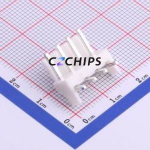 HX39601-4WAD Wire-to-Board Pin Header Bent Lead Through Hole,P=3.96mm Connector 1x4P 3.96mm Right Angle Insert VH - Product Image 1