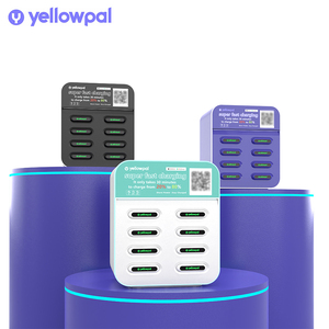 Stazione di ricarica condivisa Yellowpal a 8 slot con schermo pubblicitario, supporto POS, chiosco distributore da 45W - Product Image 6