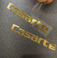 Autocollants de transfert de logo personnalisés, impression UV, transfert de logo, feuille d'or, adhésif métallique, effet 3D pour l'emballage de parfums et de bougies