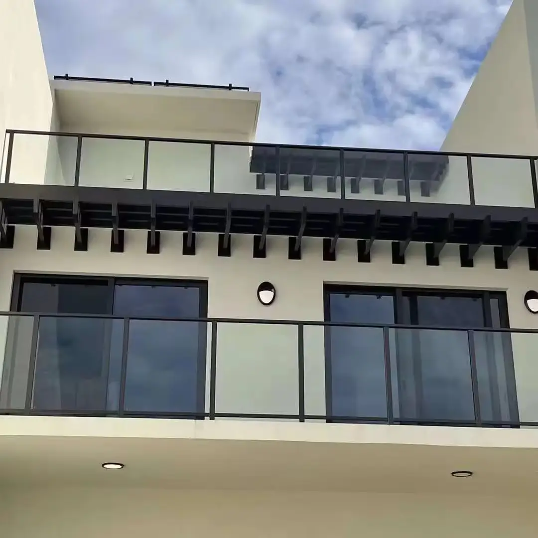 Barandilla moderna de aluminio para balcón, barandilla de metal para exterior, superventas