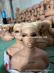 Mannequin réaliste en plastique demi-corps pour présentation professionnelle de perruques, buste féminin avec épaules pour vitrine de magasin - Product Image 6