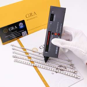 Bracelets Tennis pour Femme en Argent Sterling 925 avec Pierres de Moissanite Blanches VVS Brillantes pour Hommes et Femmes – Fabricant de Bijoux - Product Image 3