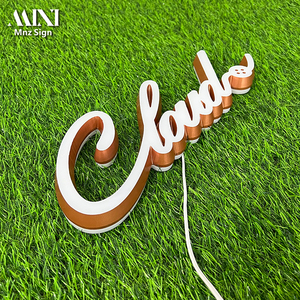 Mots lumineux en acrylique miniatures de haute qualité, éclairage LED, lettres miniatures en <span class=keywords><strong>alphabet</strong></span> LED - Product Image 1