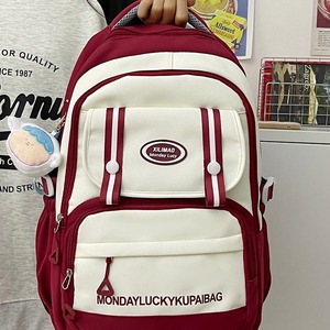 Xilimao Monday Lucy <b>Backpack</b> 15 Inches <b>Lightweight</b> School Bag For Girls Student <b>Backpack</b> With Letter Design - Product Image 2