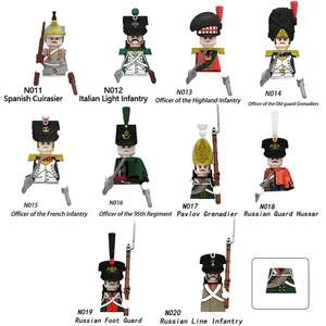 Blocs de construction militaires des guerres napoléoniennes en plastique ABS, briques autobloquantes certifiées 3C, cavalerie britannique, française et prussienne - Product Image 5