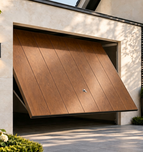 Puerta de Garaje Superior de Aluminio Moderna Personalizada de Fábrica, Puerta de Garaje Automática Hidráulica Ascendente y Descendente para Residencia de Lujo - Product Image 1