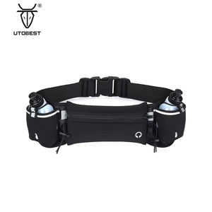 Cangurera Riñonera Deportiva de Neopreno para Correr con Logo Personalizado, Soporte para Botellas de Agua, Bolsa Impermeable para Senderismo al Aire Libre, Cinturón con Dos Botellas de 170ml - Product Image 1