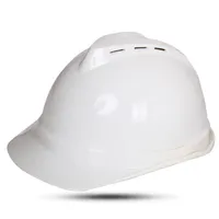 Casque de sécurité personnalisé Histay His-107 jaune en HDPE de type V, 4 points de suspension, taille réglable, certifié EN397 pour la construction