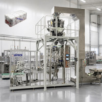 Machine d'emballage automatique pour le pesage, le formage, le remplissage et le scellage de sacs plats en forme de brique pour le riz, les haricots, les graines, les pâtes, les aliments, la farine