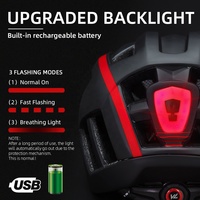 Casque de vélo VICTGOAL avec lumière LED rechargeable par USB et visière solaire, casque de vélo pour hommes OEMODM, casques de cyclisme, casque de vélo