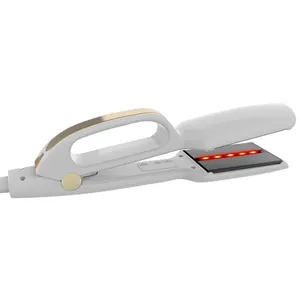 Vendita calda Salon Electric 450 gradi Flat Iron Private Label Display a LED 480F piastra per capelli di alta qualità a luce infrarossa