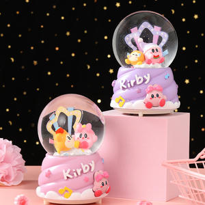 Caja de Música con Bola de Cristal de Kirby, Linda y Animada, con Decoración Brillante para Dormitorio, Regalo Navideño para Estudiantes, Decoración de Escritorio para el Hogar - Product Image 2