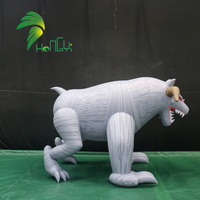 Loup gonflable LED publicitaire pour piscine, modèle Halloween 2026