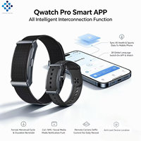 Bracelet intelligent sans écran G69, étanche IP68, moniteur de fréquence cardiaque, réveil, longue durée de vie de la batterie - Application Qwatch Pro