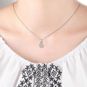 RINNTIN SN53 Women Custom Jewelry Real S925 Sterling Silver <strong>Fox</strong> Animal Pedant <strong>Necklaces</strong> - Product Image 6