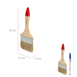 Spazzola bianca a doppia setola Brico n. 30 (Larghezza setole 101 mm.) 4") - Product Image 2