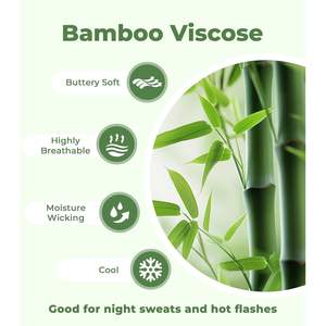 Chemise de nuit à manches courtes en viscose de bambou pour femme, haut de détente doux, t-shirt extensible, tailles S-XL - Product Image 6