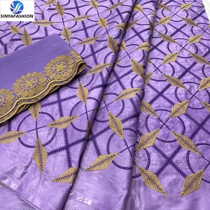 Elegante e Sexy cotone ricamo Bazin Riche tessuto africano Guinea broccato <span class=keywords><strong>per</strong></span> festa di nozze donna <span class=keywords><strong>abbigliamento</strong></span> Bazin <span class=keywords><strong>abbigliamento</strong></span> - Product Image 6