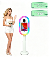 Support de photomaton mobile en aluminium, modèle Romans, compatible iPad et appareils photo reflex numériques, unité fiable pour la location lors de mariages et événements
