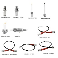 Cables de Prueba de Alto Voltaje SHV 3000V, Conectores a SHV 3000V para Cables Coaxiales de Doble Blindaje RG58, Cables de Ensamblaje RG59 RG223